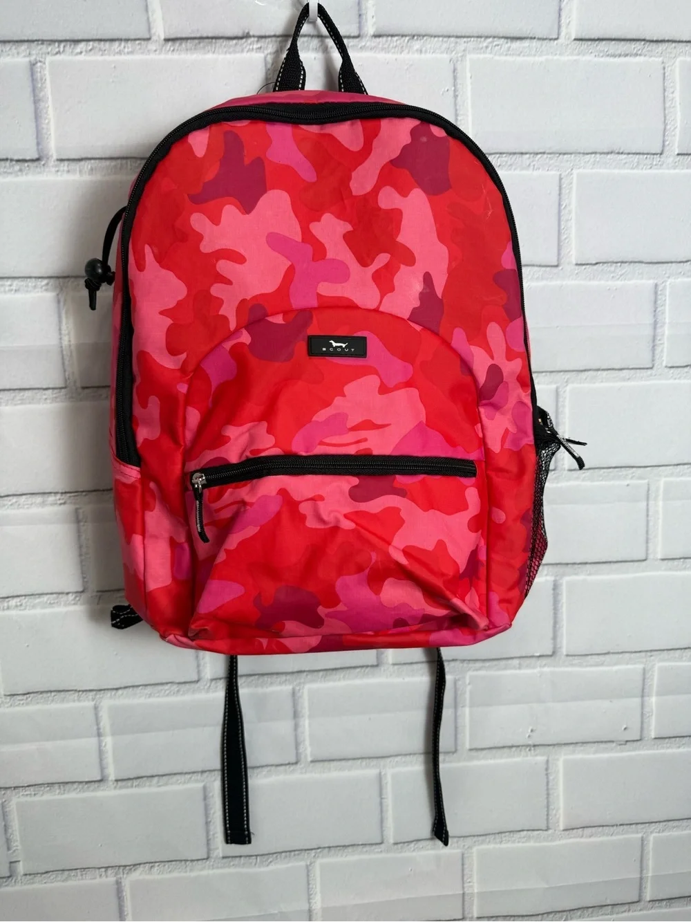 SCOUT Big Draw Pink Red Camo Backpack 12x17x7 Travel School Bag